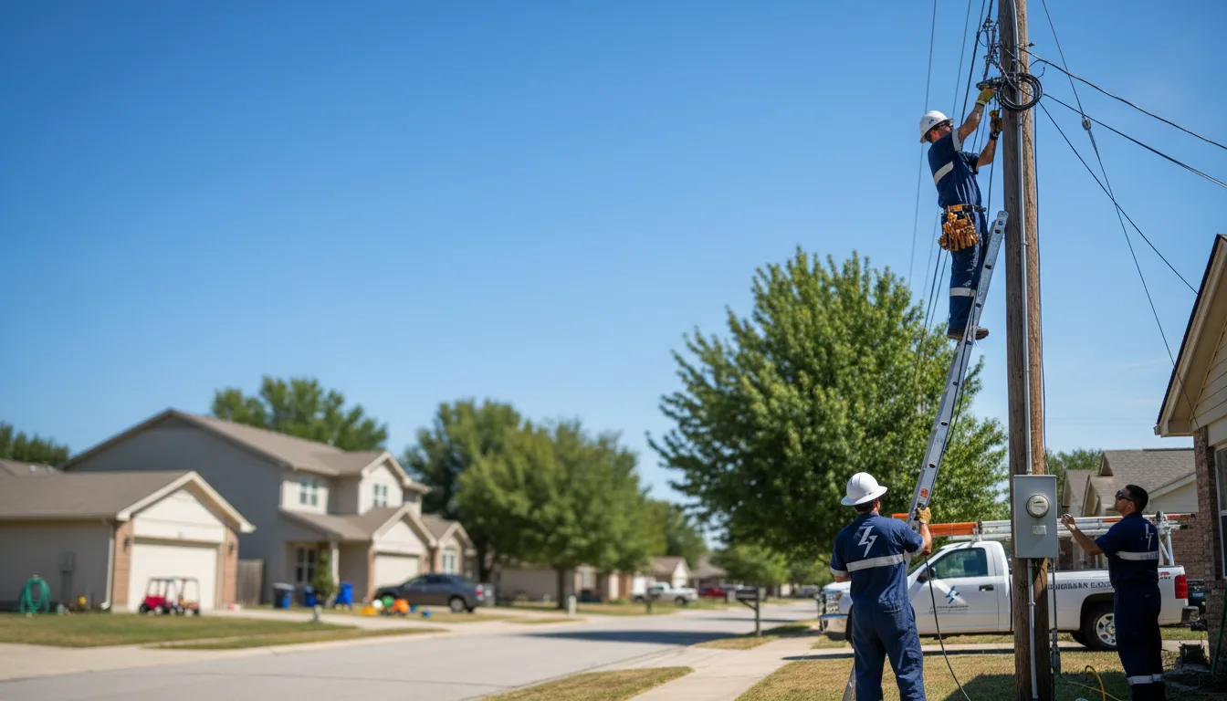Residential electrician providing installation services in Regina, NM